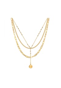 Luluandjane - Damen Kette aus Metall-Legierung in Gelbgold - gelbgold