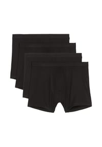 Marc O'Polo - Long Short / Pant 4er Pack Iconic Rib Organic Cotton - Schwarz