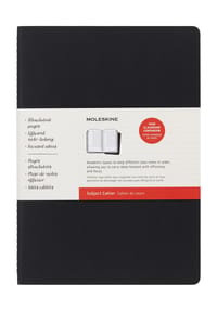 MOLESKINE® - Notizheft "Subject Cahier", 2er-Pack - schwarz/kartonbraun