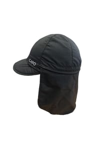 CAPO - Softcap, Nackenschutz Reißverschluss, 6-teilig, Reflexbügler, UV 50 - black