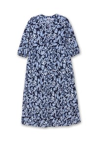 sheego - Maxikleid - tiefblau-gemustert