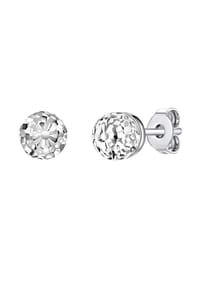 Rafaela Donata - Damen Ohrringe aus 925/- Sterling Silber in Silber mit verziert mit Kristallen von Swarovski® - weiß
