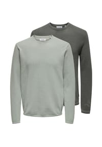ONLY & SONS - Pullover 2er Pack Felix - Castor gray