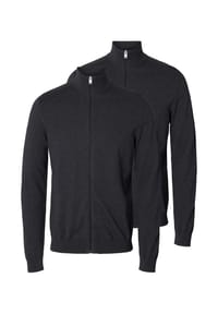 SELECTED - Strickjacke 2er Pack Berg - Schwarz