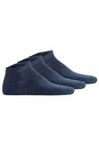 Hudson - Unisex Sneakersocken, 3er Pack - Simply, kurze Socken, einfarbig - 0005 BLACK