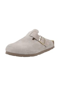 ROHDE - Veloursleder Pantoletten - Leinen