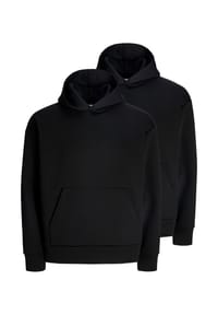 JACK & JONES - Sweatshirt / Hoodie 2er Pack Barron - Beige / schwarz
