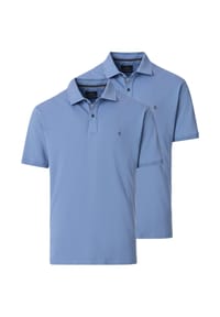 CASAMODA - Poloshirt 2er Pack Basic - Beige / türkis