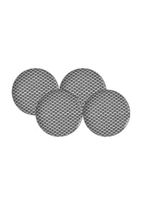 Ritzenhoff & Breker Speiseteller Takeo Circles ø 26,5 cm 4er Set schwarz-weiß - TAKEO - schwarz-weiß