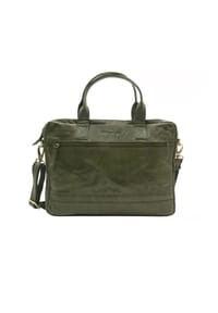 WILD LIFE - Laptoptasche Büffelleder, für Damen und Herren - dunkelblau
