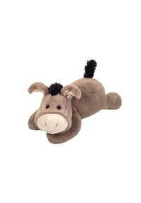 HERMANN Teddy COLLECTION® - Kuscheltier Esel Eddy liegend, 38 cm - grau