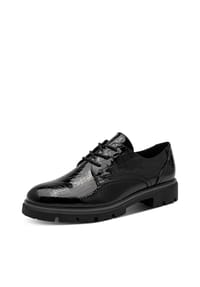 MARCO TOZZI® - Halbschuhe, Leder-Optik, für Damen - BLACK CROC.PAT