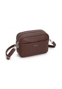 collezione alessandro® - Umhängetasche Praktisch kleine Crossbody Bag mit vielen Fächern - dunkelbraun