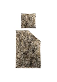 irisette® - Flausch-Cotton Bettwäsche Set Zobel 8555 - 80 natur