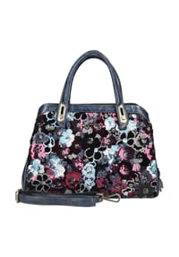 LAURA VITA® - Lederimitat/Textil Taschen - Blau
