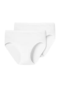 SCHIESSER - Original Classics Hüftslip, 2er-Pack, Feinripp, für Damen - WEISS