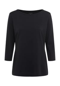 GALERIA - Shirt "Anja", 3/4-Arm, U-Boot-Ausschnitt, für Damen - BLACK