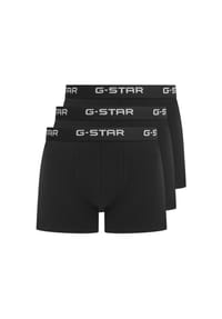 G-STAR RAW - Herren Boxershorts, 3er Pack - ASH, Trunks, Cotton Stretch - Schwarz