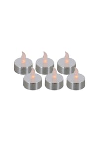 näve Leuchten - 6 LED Kerzen - silber