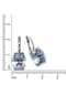 zeeme GEMSTONES Ohrringe 925/- Sterling Silber 2 Blautopas beh. Bild 2