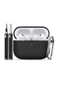 MANIKE - Inesore Kompatibel mit AirPods Pro 3 Hülle mit Reinigungsset, Silikon Schutzhülle für Apple Air Pods Pro 3. Generation (2025) - Apple Air Pods 3 (2021)