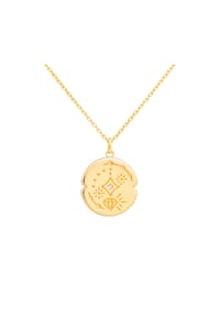 caї - Halskette 925/- Sterling Silber 1 Weißtopas - gelb