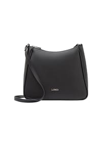 L.CREDI Orietta - Schultertasche "Orietta", Reißverschluss, Emblem, für Damen - SCHWARZ