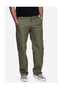 KING KEROSIN - Outdoorhose aus robustem Canvas - olivgrün
