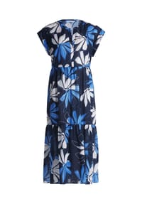 BETTY & CO - Stufenkleid mit Print - Dunkelblau/Blau
