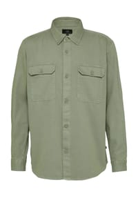 QS - Overshirt, Langarm, Kent-Kragen, für Herren - 7380 GREEN