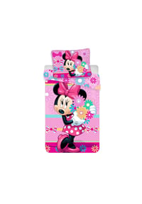 Disney - Disney Minnie Mouse Baumwoll-Bettwäsche 140x200 cm Deckenbezug - Pink 140 x 200 cm + 70 x 90 cm