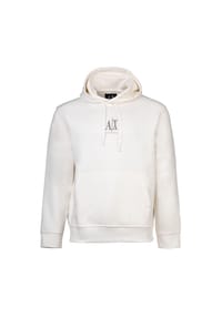 ARMANI EXCHANGE - Herren Hoodie - Sweatshirt, Kapuze, Logo, Baumwoll-Mix - Beige