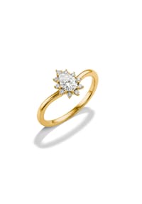 Thomas Sabo - Ring mit Zirkonia in Tropfenform - gelbgoldfarben
