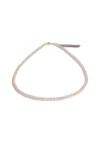 DI PERLE® DI PERLE Schmuckkollektion - Süßwasser Zuchtperlen Halskette Collier aus 925er Silber, 50 cm - weiß