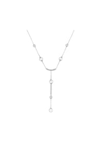 GIORGIO MARTELLO MILANO - Collier mit Süßwasser-Perlen und Zirkonia, Silber 925 - gold