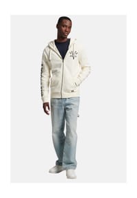 Superdry. - Jacke Kapuzensweatjacke - weiß