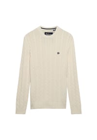 Superdry. - Pullover Strickpullover R-Neck - weiß