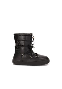 Kazar - Schwarze isolierte Schneestiefel aus kombinierten Materialien - Schwarz