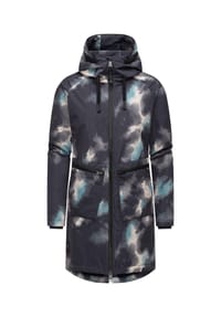 ragwear™ - Wintermantel Holstic Print - Black