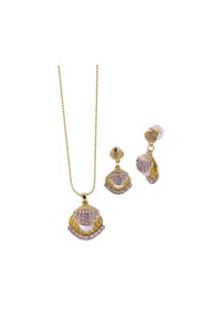 Steuer Modeschmuck - Schmuckset Metall - gelb