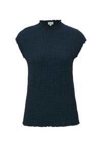 s.Oliver - T-Shirt, Stehkragen, für Damen - 5884  BLUE