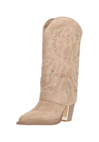 ALMA EN PENA - Veloursleder Stiefel - Beige