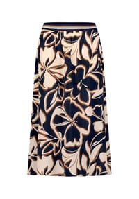 BETTY BARCLAY - Rock, Gummibund, für Damen - 8876 D.BLUE/BROWN