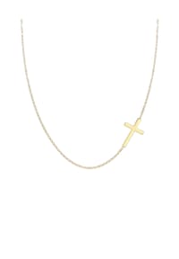 elli. - Halskette Trend Kreuz Symbol Glaube Religion Schmuck Geschenk 925Er Silber - Gold