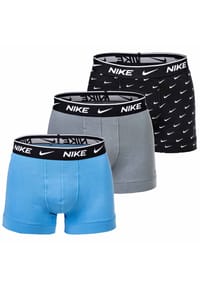 NIKE - Everyday Cotton Stretch Pants, 3er Pack, Logo-Bund, für Herren - 9J1 BLUE