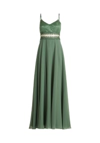 Vera Mont - Abendkleid mit Spitze - Blue Stone