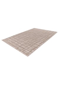 Kayoom - Wohnzimmer Teppich – Kurzflorteppich Angel 125 in beige - beige