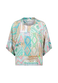 CARTOON - Shirtbluse, Oversize, für Damen - 5860 GREEN/PURPLE