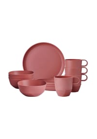 MEPAL Frühstücks-Set Silueta 12er Set - SILUETA - rosa-rot