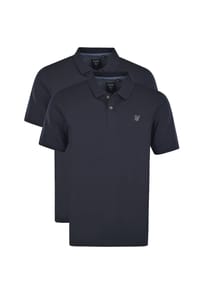 hajo - Poloshirt 2er Pack Pique - Admiralsblau